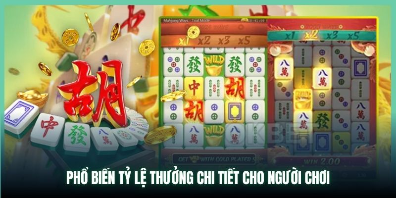Phổ biến tỷ lệ thưởng chi tiết cho người chơi